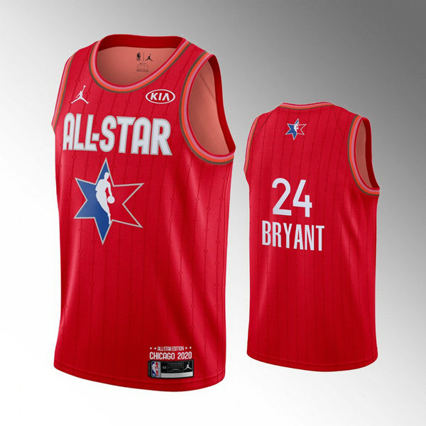 Maillot nba All Star 2020 Homme Kobe Bryant 24 Rouge